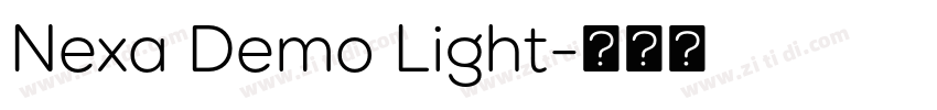 Nexa Demo Light字体转换